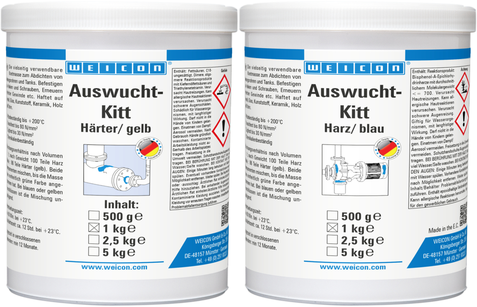 WEICON Auswucht-Kitt | Epoxidharz-Paste